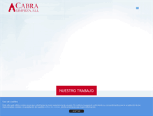 Tablet Screenshot of cabralimpieza.com